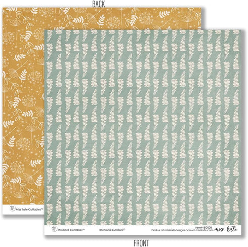 Pattern Paper Pack - Botanical Gardens - like Watercolor Florals - 16 Double-Sided 12"x12" Collection Includes 33 Patterns - Scrapbooking Card Mak...