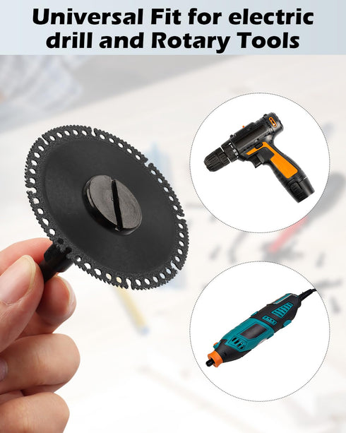 Mounting Mandrel 3/8" & 1/4" Arbor Hole(2 Pack), Cut-Off Wheel for Die Grinder Accessories Drill Bits Tool...