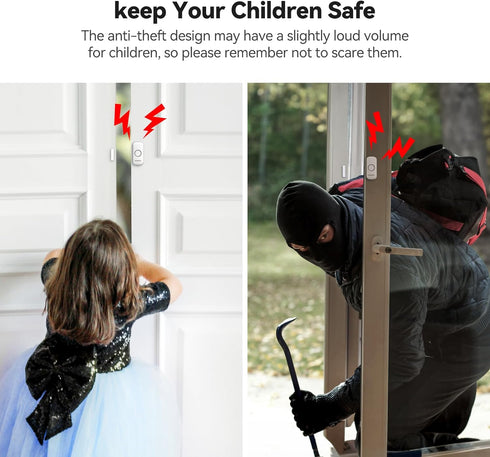 Door Window Alarm for Kids Safety, VOXON Wireless Door Alarm for Home Security Personal Security Window Alarms Sensor Burglar Door Alarm for Home,...