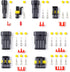 352PCS Automotive Waterproof Car Electrical Wire Connectors Plug Kit, 1/2/3/4 Male and Female Pin Connectors for Motorcycle, Truck, Car, Boats, Sc...