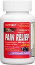 HealthA2Z® Children's Chewable Pain Relief | Acetaminophen 160mg | 60 Chewable Tablets | Grape Flavor Chewables | Aspirin & Ibuprofen Free...