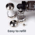 Olde Thompson 4.5" Monterey Acrylic Salt Shaker & Pepper Mill Set, Adjustable Pepper Grinder...