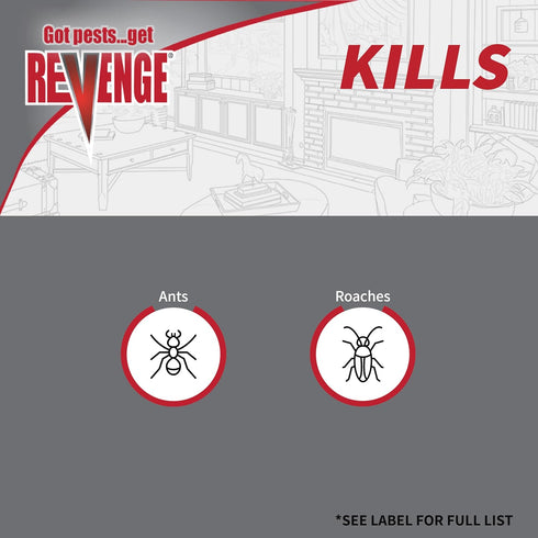 Revenge Invisible Ant & Roach Gel Bait, Long Lasting Protection for Home Pests...