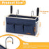 Bedside Caddy Bedside Organizer Bedside Storage Caddy with Fixed Straps and Water Bottle Holder for Home College Dorm Bunk Bed Hospital Bed Crib B...