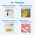 NAIMOER Heart Beach Diamond Art Kits for Adults, 5D Butterfly Diamond Art Kits for Adults, DIY Full Drill Fantasy Beach Diamond Art Embroidery Dia...