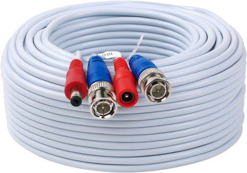 2 Pack 25 Feet BNC Video Power Cable Wire Video Security Camera Wire with Connectors for CCTV Camera DVR Surveillance System...