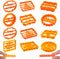 12 Pieces Funny Cookie Moulds for Baking, Cookie Moulds with Sayings Cuss Words Cutters Form with Fun and Irreverent Phrases Wish Words for Kitche...