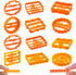 12 Pieces Funny Cookie Moulds for Baking, Cookie Moulds with Sayings Cuss Words Cutters Form with Fun and Irreverent Phrases Wish Words for Kitche...