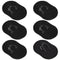 Pocket Palm Combs,6 Pieces Soft Portable Hand Comb,Pocket Beard Brush Massager Hair Brush Comb for Men and Pets(Black)...