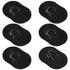 Pocket Palm Combs,6 Pieces Soft Portable Hand Comb,Pocket Beard Brush Massager Hair Brush Comb for Men and Pets(Black)...
