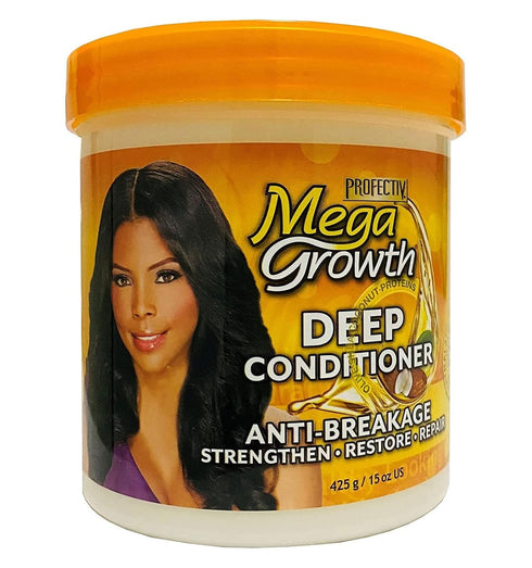 Mega Growth Anti-Breakage Strengthening Deep Conditioner - Hydrating Hair Mask, Restores & Repairs Damaged Fragile Hair, Revitalizes, Renews, Prot...