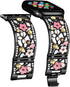 Floral Bracelet Compatible with Apple Watch Band 38mm 40mm 41mm 42mm iWatch Bands Series 10 9 8 7 6 SE,Bling Crystal Hollow Metal Strap,Cute Women...