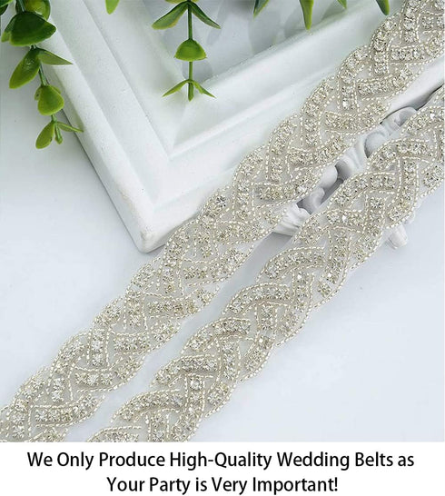 ShiDianYi Crystal Trim 1 Yard Rhinestone Trim Bridal DIY Wedding Headpiece...