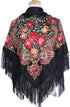 Gudessly Women's Traditional Scarf Wrap Tassel Shawl Fringes Neck Head Shawl Retro Scarf Floral Poncho Printing Shawl...