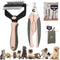 Dog Shedding Brush Comb Cat Brush Rabbit Brush for Long Short Haired,Dog Undercoat Rake Cat Comb Pet Dematting Deshedding Brush Bonus Pet Nail Cli...