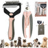 Dog Shedding Brush Comb Cat Brush Rabbit Brush for Long Short Haired,Dog Undercoat Rake Cat Comb Pet Dematting Deshedding Brush Bonus Pet Nail Cli...