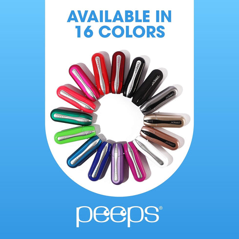 CarbonKlean Peeps Glasses Cleaner - for Eyeglasses, Reading Glasses, and More - Lens Cleaner with Carbon Microfiber Tech - Blue Soft Touch - 1 Cou...