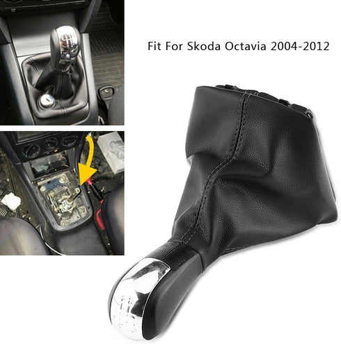 5 Speed Manual Automatic Car Gear Shift Knob Boot Gaiter Cover...
