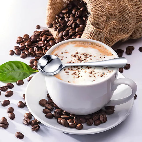 LOVEINUSA 20PCS Mini Coffee Spoons, 4.6 Inch Tea Spoons Demitasse Espresso Spoons Stainless Steel for Soup Dessert Ice Cream Cake...