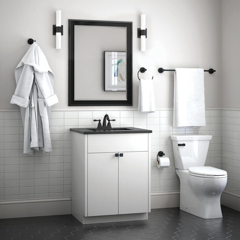 Franklin Brass VOI24-MB Voisin 24' -towel Bar, 24 inch, Matte Black...