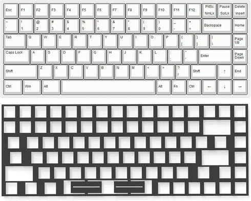Poron Keyboard Pcb Foam 84 Layout,Poron Switch Pads 120Pcs and Keyboard Sound Dampeners for Custom Keyboard...