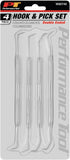 Performance Tool W80749 4-Piece Precision Pick & Hook Set with Stainless Steel Tips - Ideal for Jewelers, Mechanics, Fishermen, Gun Repairs, and M...
