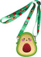SGVAHY 3D Cartoon Avocado Silicone Coin Wallets Cute Purse Headset Bag Makeup and Hair Accessories Bag Fun Toy Silicone Key Coin Gifts Children Go...