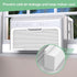 Window Air Conditioner Foam Block, 2 Pack U-Shaped Window AC Side Foam Block,Air Conditioner Insulation Foam Block with Foam Strip for U-Shaped Wi...