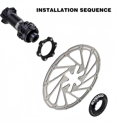 centerlock to 6 bolt adapter, Bicycle Center Lock Adapter Disc Brake, Center Lock Disc Brake Rotor Adapter Hub Spacer, Bicycle Accessories for Mou...