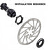 centerlock to 6 bolt adapter, Bicycle Center Lock Adapter Disc Brake, Center Lock Disc Brake Rotor Adapter Hub Spacer, Bicycle Accessories for Mou...
