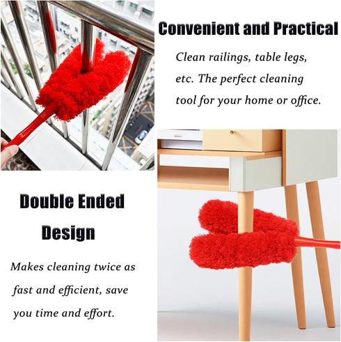 16 inch Microfiber Feather Duster, Big Microfiber Duster Make Home Cleaning More Efficient and Easy, Cleaning Tool for Office, Fan, Car, Computer,...