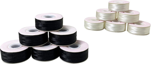 HimaPro 144 Prewound Bobbins for Embroidery Machines Size L (SA155) Cardboard Sided Good for Brother, Babylock, Janome, Bernina, Husqvarna, Pfaff ...