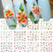 Flowers Nail Art Stickers Spring Blossom Water Transfer Nail Decals Flowers Water Transfer Nail Stickers Yellow Flowers Nail Art Design Decals for...