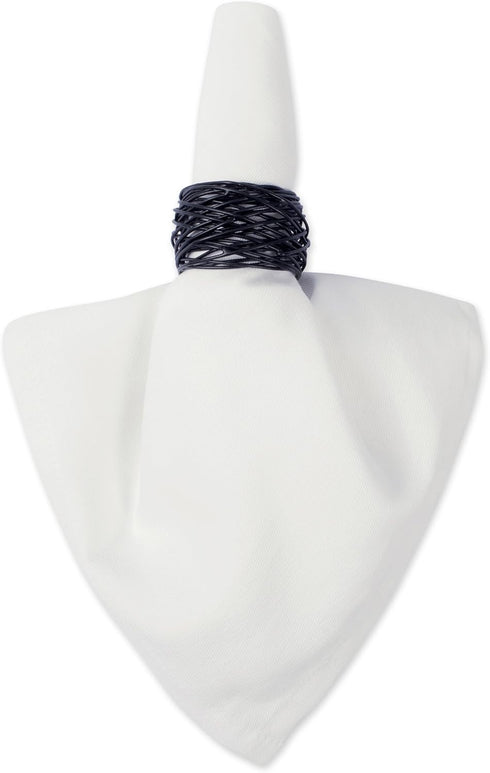 DII 100% Spun Polyester Table Top Collection, Napkins, 18x18, White, 6 Piece...