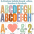 600 Pcs 36 Sheets Large Letter Stickers 2.5 Inch Self-Adhesive Letter Set Character Alphabet Stickers Letters for Bulletin Board Classroom Wall Do...
