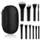 10 Pcs Travel Makeup Brush Set Mini Makeup Brushes Travel Size With Pack Portable Small Eyeshadow Eye Lipstick Foundation Brush Shadow Contour Blu...