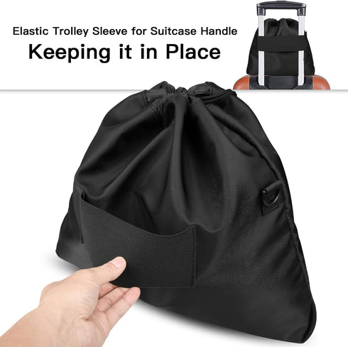 Large Travel Neck Pillow Bag for Dot&Dot Twist Memory Foam Travel Pillow, Luggage Travel Pillow Drawstring Bag Carrying Case with Trolley Sleeve &...