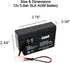 Casil 12V 0.8Ah AGM Sealed Lead Acid Deep Cycle Rechargeable Battery for CP1208 DJW12-0.8 LP12-0.8 NP0.8-12 PS-1208 SLA1000 UB1208 TP12-0.8 SP12-0...