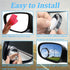 2 Pack Blind Spot Car Mirror 2 Inch Angle Adjustable HD Glass Round Car Side Rear View Convex Mirror Accessories with Frame for Car SUV Trucks Mot...