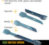 UCO Recycled ECO Switch Spork 2-Piece Integrated Camping Utensil Set...