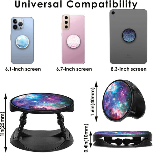 Cell Phone Stand Foldable Expanding Phone Sockets Finger Grip Holder for Smartphone and Tablets - Nebula Galaxy......