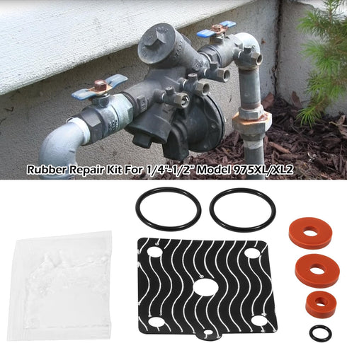 For Zurn 975XL 975XL2 1/4”-1/2” Rubber Repair Kit and Springs Backflow Preventer Repair Kit...