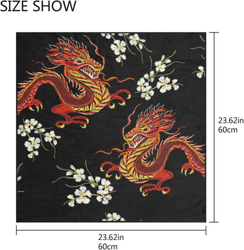 ALAZA Women's Graphic Print Premium Silk, Tiger Silk Scarf Square, 24X24 Inches...