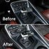 Compatibility with Charger 2015+ Car Center Gear Shift Knob Cover Accessories Black Carbon Fiber Paint......