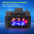 Digital Display Microcomputer Thermostat Temperature Controller Switch Temperature Sensor Microcomputer Thermostat for Air Conditioning System DC1...