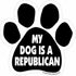 Imagine This Paw Car Magnet, My Dog is a Republican, 5-1/2-Inch by 5-1/2-Inch...