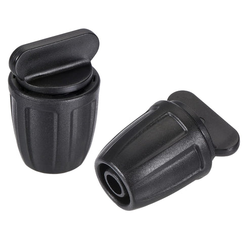 MECCANIXITY Drip Irrigation End Cap Barbed Fitting 8mm/11mm Tubing for Garden Drip Tape Tubing Sprinkler System Black Pack of 12...