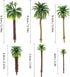 30Pcs Palm Model Trees 1.97-3.54 inch (5-9cm) Green Palm Train Model Trees Diorama Scenery for Miniature Landscape Model Train Railways Building D...