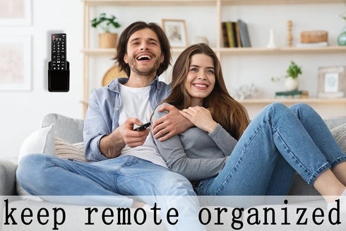 Pack of 2 Self Adhesive TV Air Conditioner Remote Control Holder Wall Mount Storage Box Organizer...