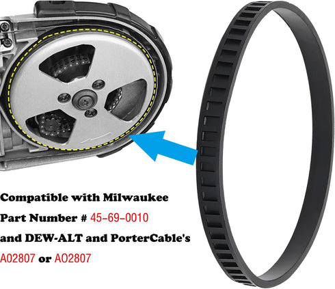 4PCS 45-69-0010 for Milwaukee Pulley Tires Replacement Portaband Saw Belts 6225 6230 6232-6 AO2807 6238N 6238-20 2729-20...